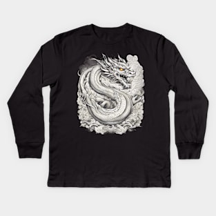 Azure Dragon Kids Long Sleeve T-Shirt